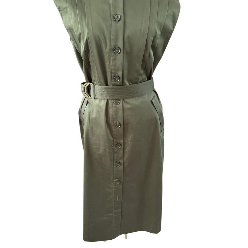 Banana Republic Olive Midi Dress with Belt